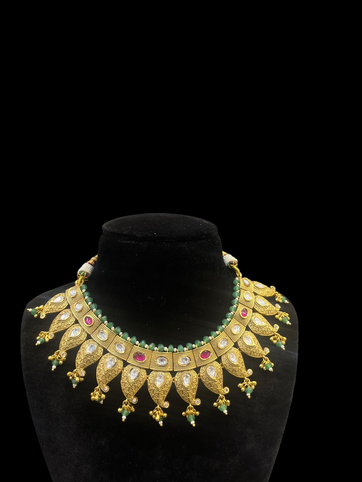 Beautiful Antique Kundan Necklace set (design 24)