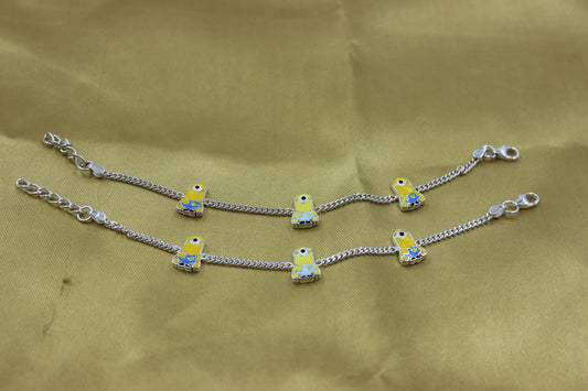 Cute minions kids anklet