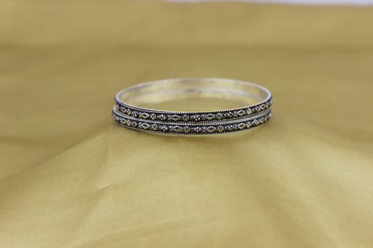 Oxidized  thin Bangles