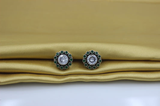 Statment Cutstone Round studs