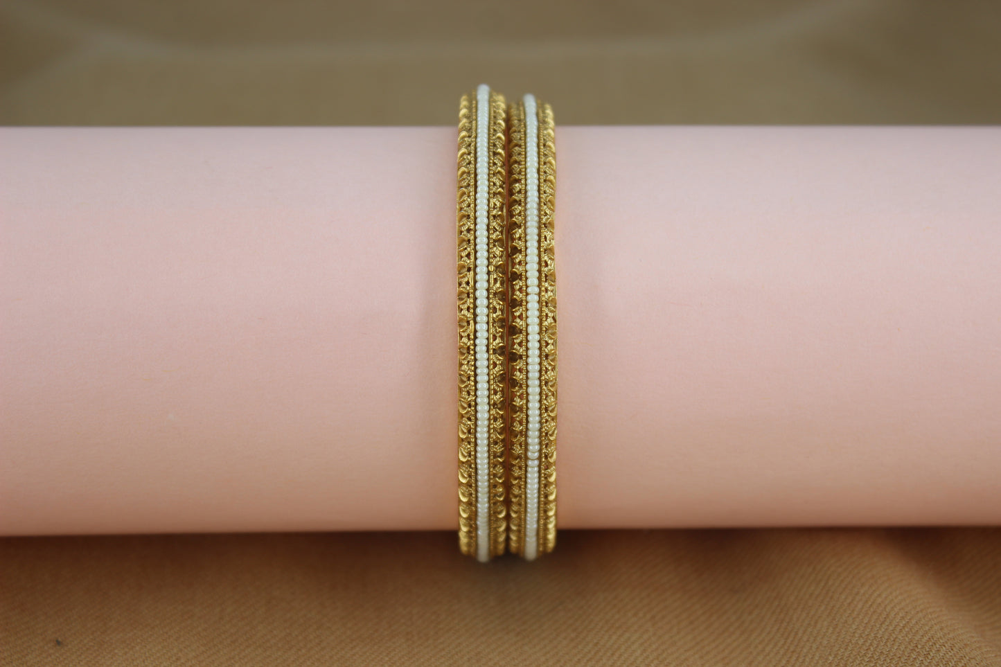 Evergreen thin Moti Bangles ( Design 3)