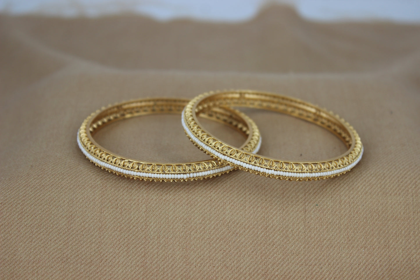 Evergreen thin Moti Bangles ( Design 3)