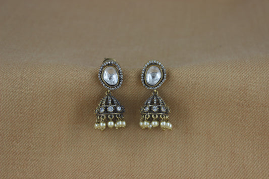 Minimal Dull Golden Jhumki's (Design 18)