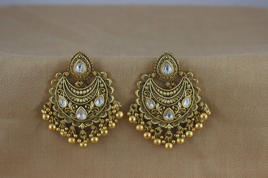 Beautiful Antique Gold Chand Bali's (Design 34)